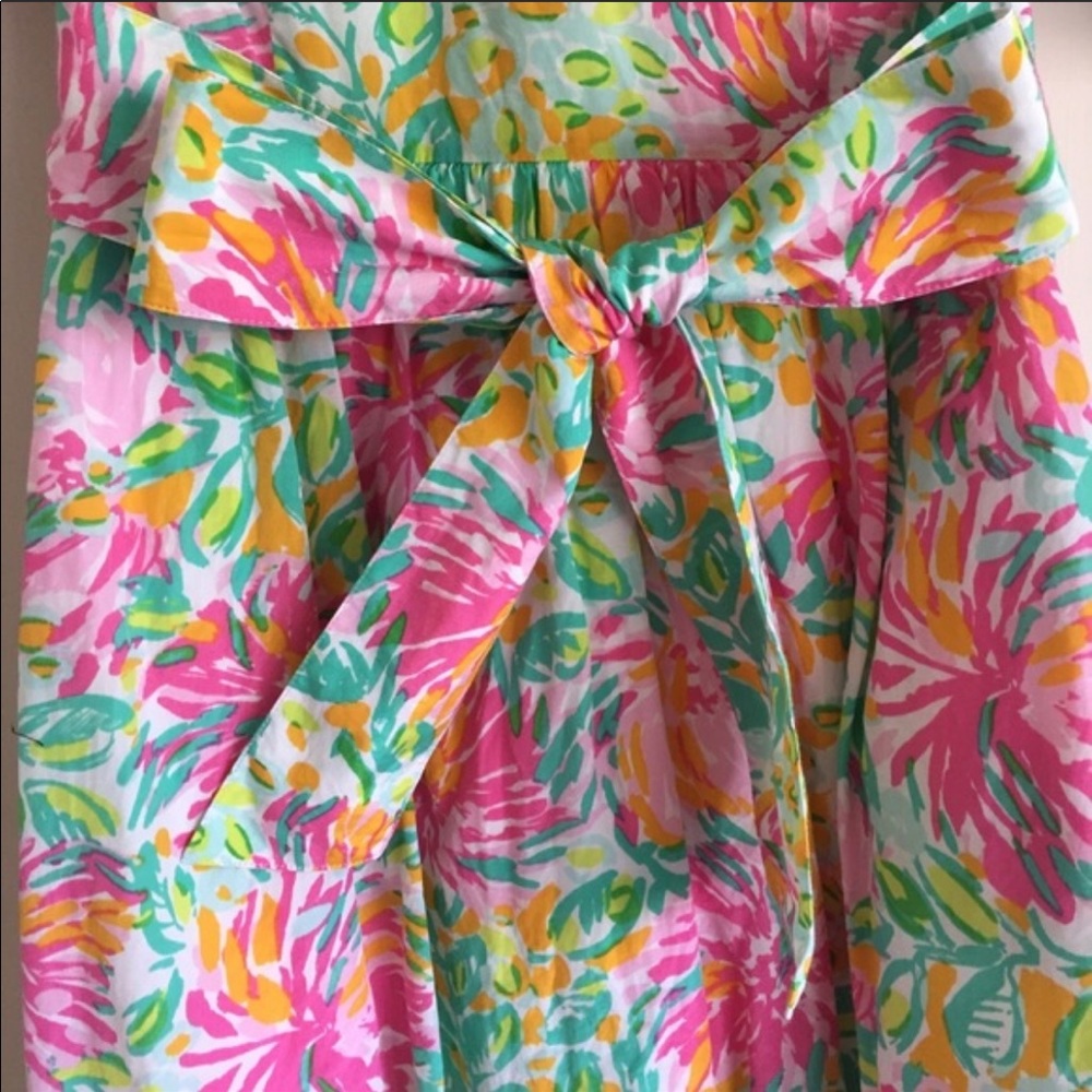 ❌SOLD❌ Lilly Pulitzer floral shirtwaist dress - Picture 4 of 6